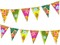 2 Pack Hawaiian Bunting Banners Luau Tropical Bunting 6 Meters for Summer Luau Tiki Beach Party Decorations